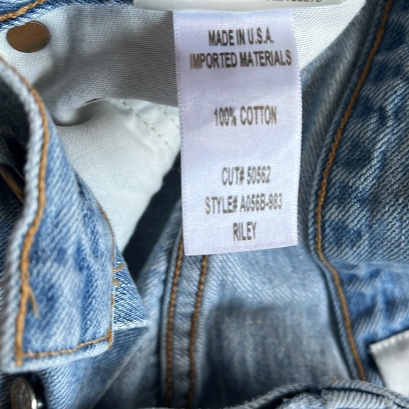 Agolde Riley High Rise Straight Crop in Shatter size 26 - Picture 9 of 10